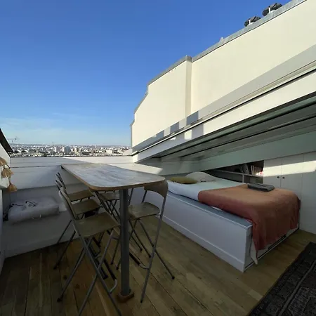 Montmartre Duplex With Rooftop & Panoramic Views 公寓 巴黎